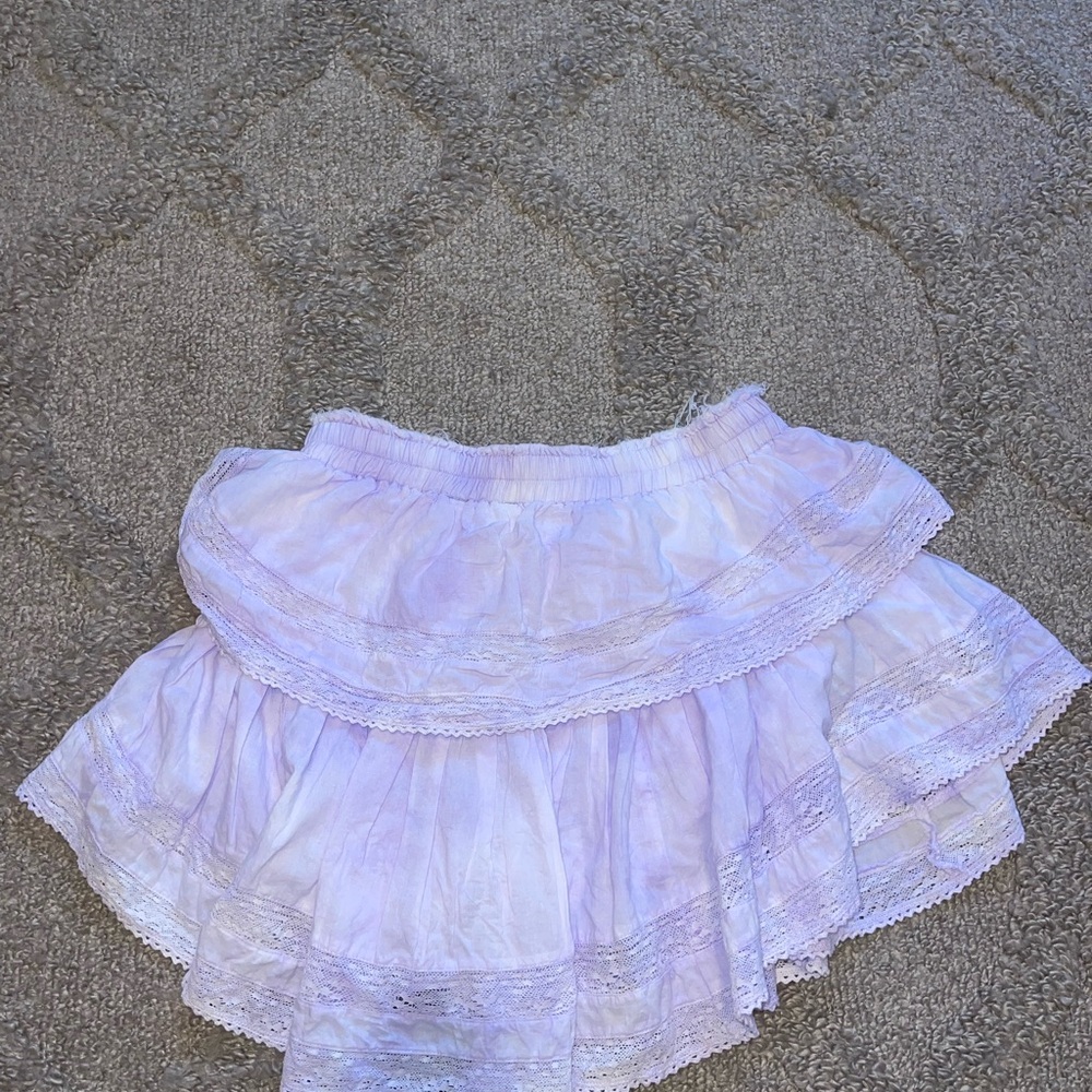 LoveShackFancy Ruffle Mini Skirt - Picture 3 of 4